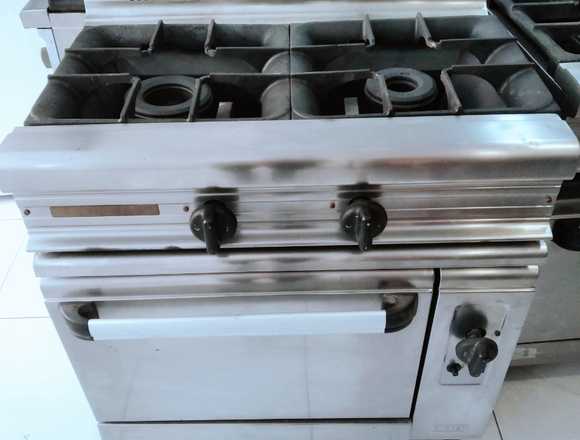 Cocina industrial de Gas acero inox. Eurast