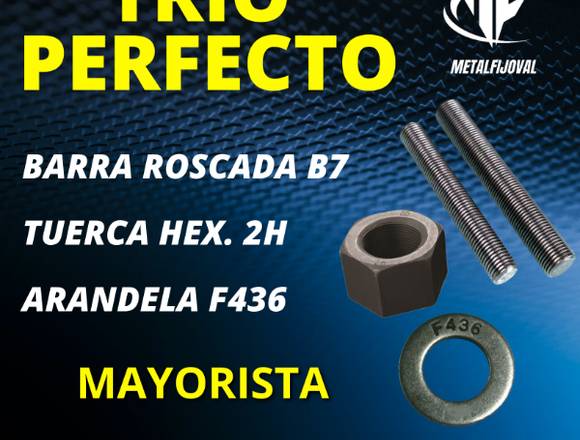 Barras Roscadas B7 Tuercas hex 2h Arandela F436