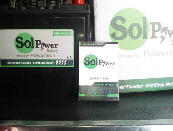 BATERIAS SOLPOWER PARA CARROS, CAMIONES Y GANDOLAS