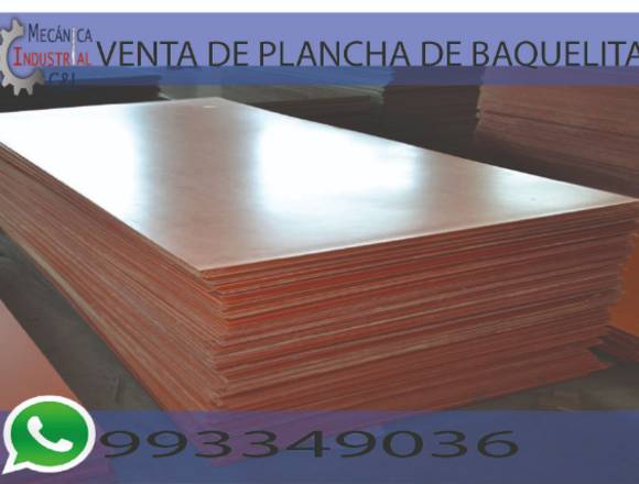 Planchas de Papel Fenólico Baquelita