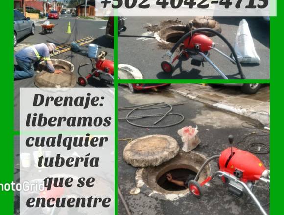 Máquina destapadora de drenajes todo Mixco 