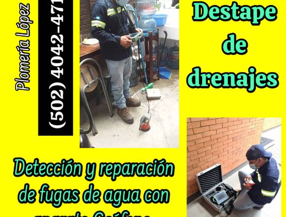 Destape de drenajes y vaciado de fosas sépticas