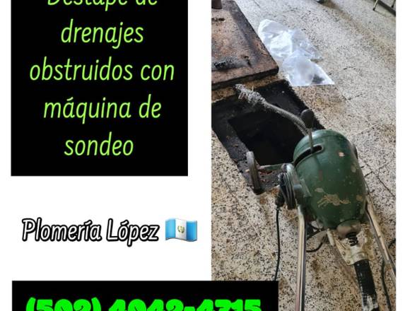 Destape de drenajes en Guatemala 