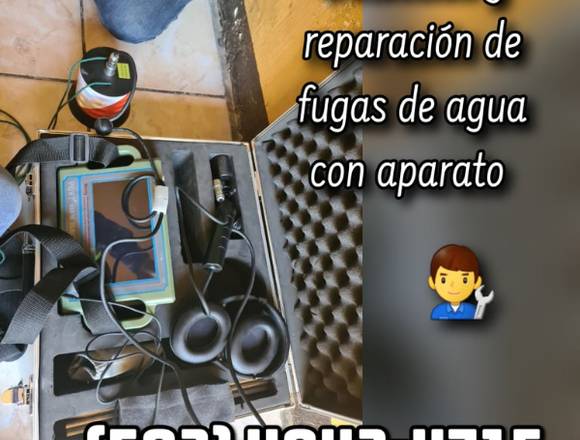 Contamos con aparato para detectar fugas de agua