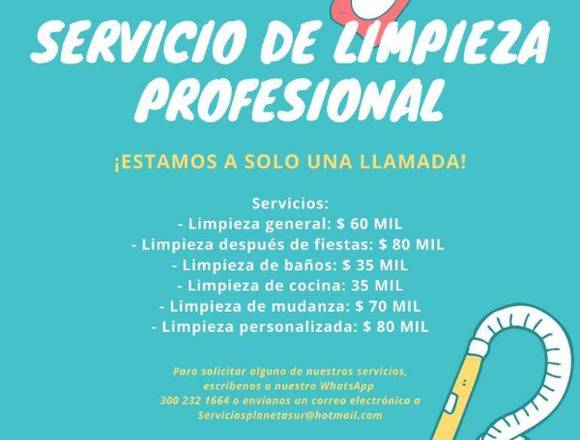 Servicio de limpieza 