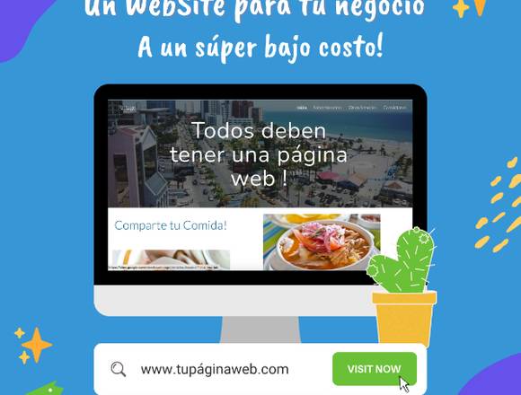 Una página web rápida y creativa para tu negocio