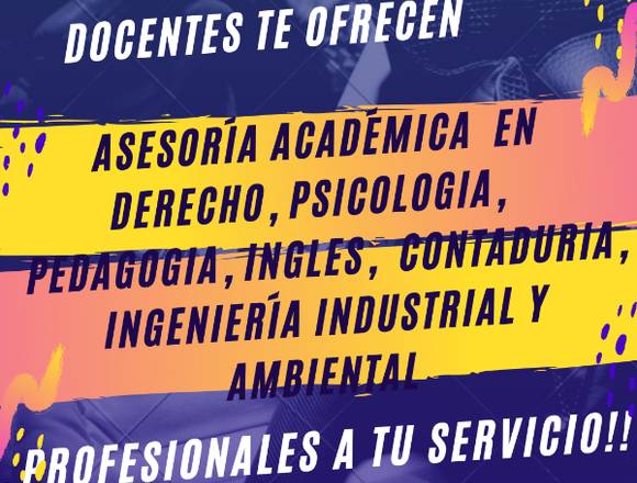 ASESORÍAS ACADÉMICAS Y PROFESIONALES