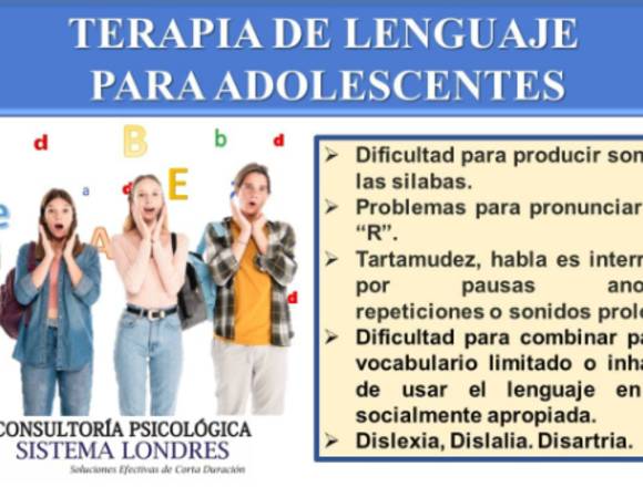 TERAPIA DE LENGUAJE PARA ADOLESCENTES 