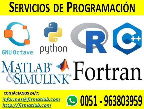 Clases de Matlab, Octave, Fortran, Python