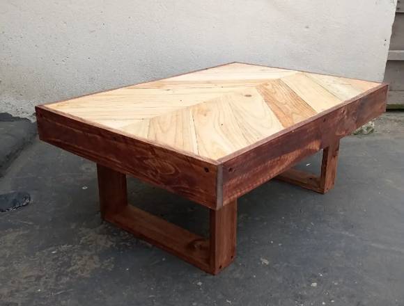 Mesa de centro con diseño madera pino Inmunizada 