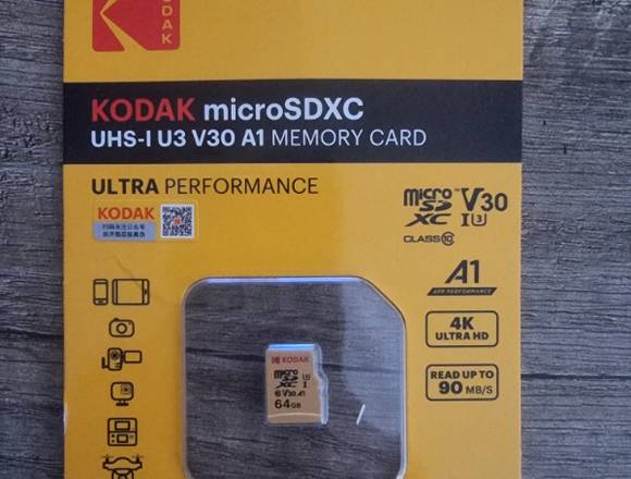 Tarjeta de memoria de 64 Gb kodak 