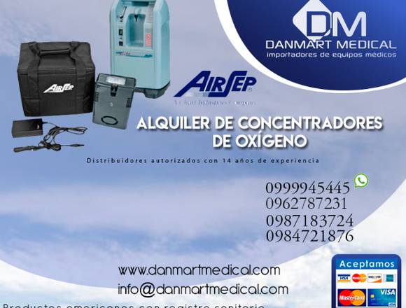 Alquiler de concentradores de oxigeno Quito