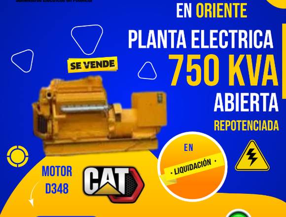 PLANTA ELECTRICA 750 KVA CATERPILLAR  500 HORAS 