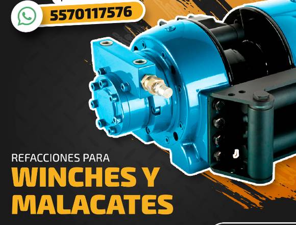 Refacciones para winches y malacates