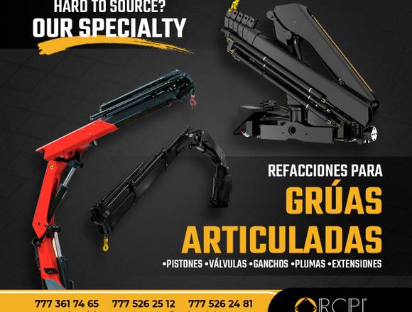 REFACCIONES PARA GRÚAS ARTICULADAS