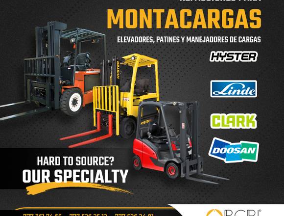 REFACCIONES PARA MONTACARGAS