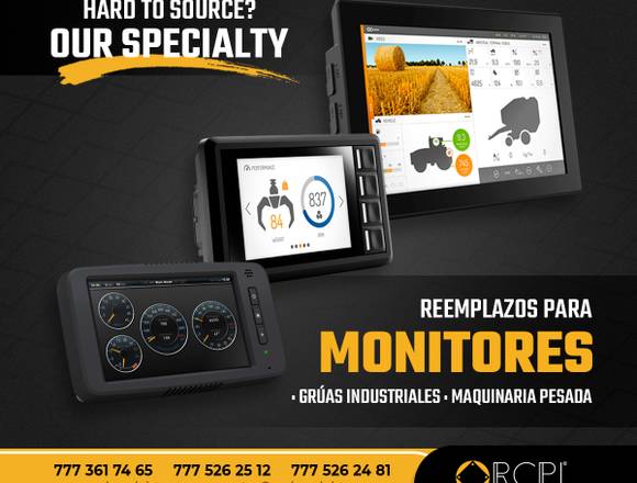 MONITORES Y PANELES PARA GRÚAS INDUSTRIALES