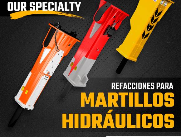 MARTILLOS HIDRÁULICOS PARA EXCAVADORAS Y RETROS