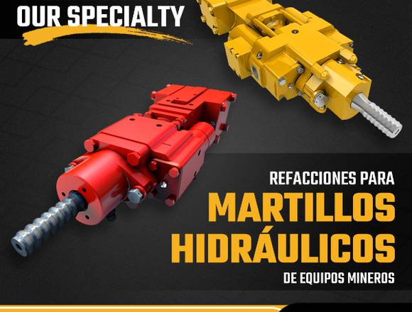 MARTILLOS HIDRÁULICOS PARA PERFORADORAS MINERAS