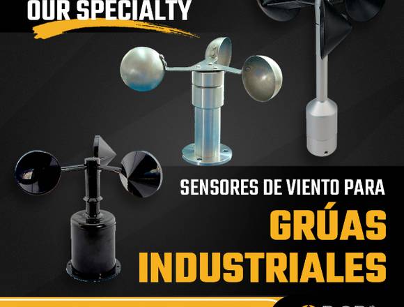 SENSORES DE VIENTO PARA GRÚAS INDUSTRIALES