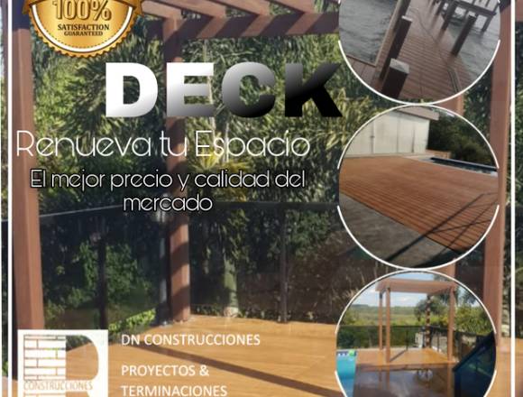 Pisos Deck de madera plástica 