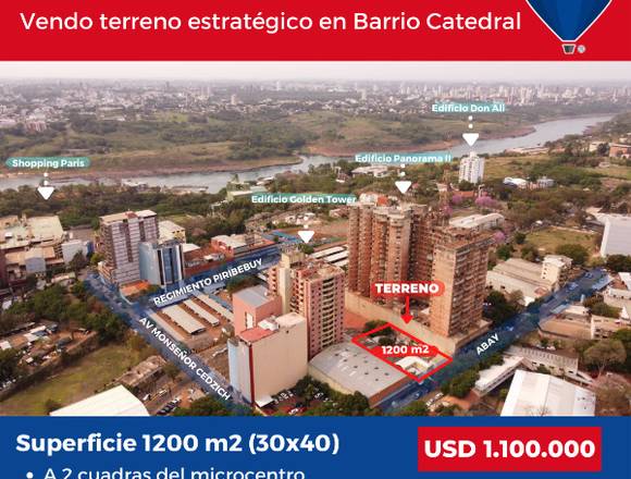 Vendo terreno en Barrio Catedral