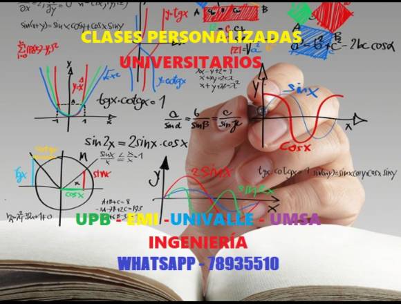 CLASES PERSONALIZADAS ING. UNIVERSITARIOS 78935510