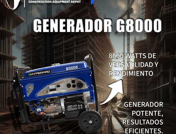 GENERADOR 8000 WATTS HYPERMAQ