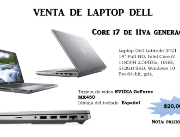 venta de Laptop Dell
