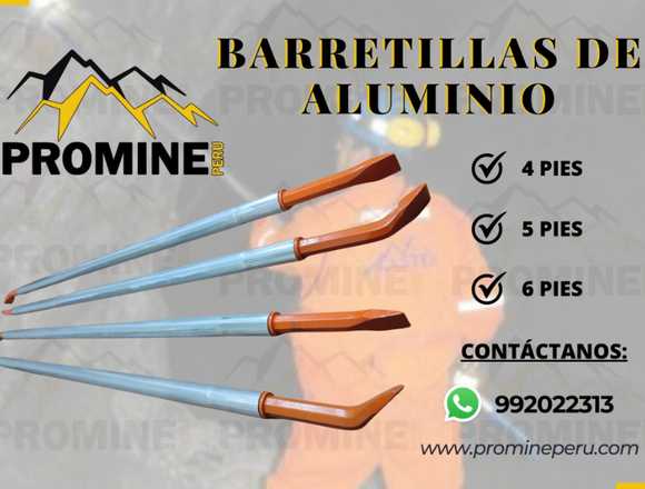 BARRETILLAS DE ALUMINIO - PRODUCTOS MINEROS 