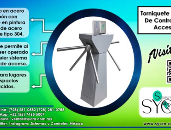 TORNIQUETE DOBLE DE CONTROL DE ACCESO