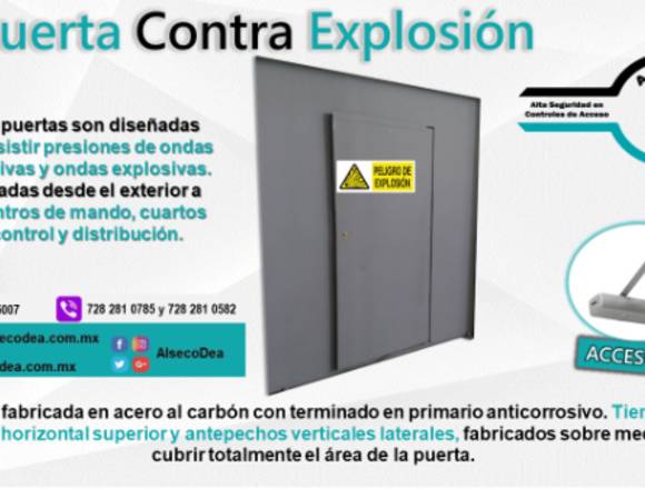 PUERTA CONTRA EXPLOSIÓN DE SEGURIDAD