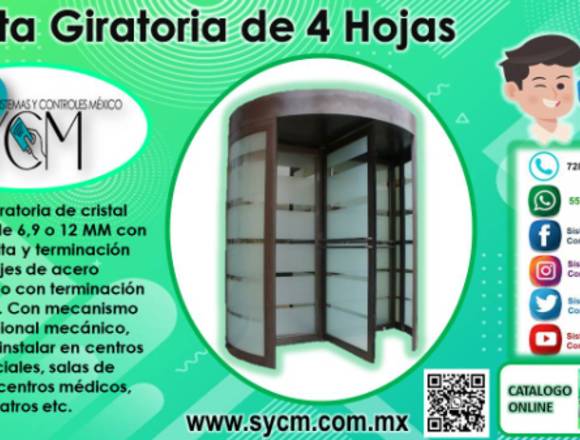 PUERTA DE VIDRIO TEMPLADO - SYCM