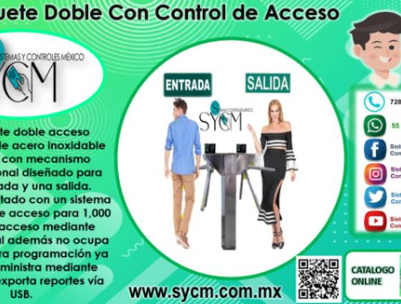 TORNIQUETE CON CONTROL DE ACCESO - SYCM