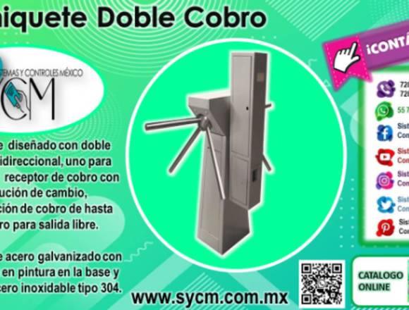 TORNIQUETE DOBLE CON COBRO - SYCM