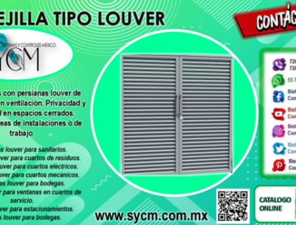 REJILLA TIPO LOUVER – SYCM