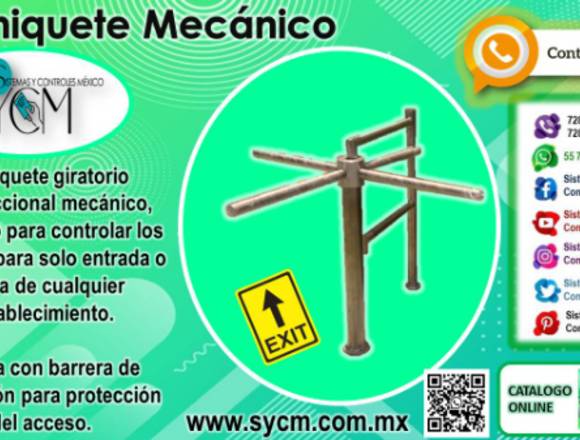 TORNIQUETE GIRATORIO MECANICO – SYCM