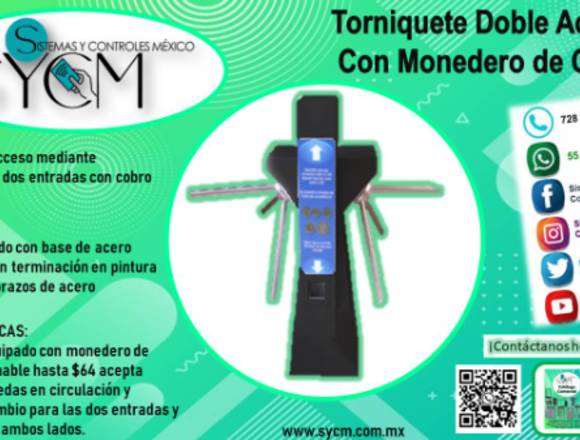 Torniquete Doble Con Monedero – SYCM