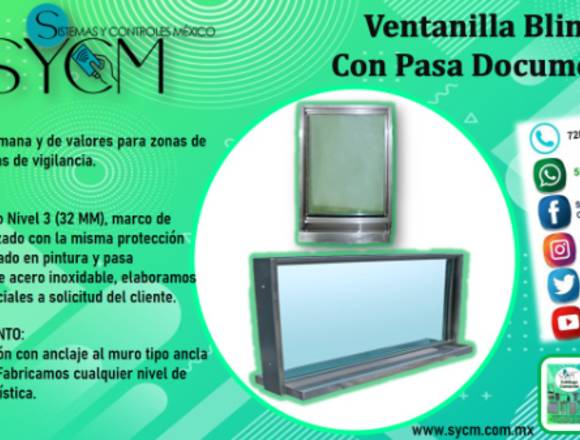 VENTANILLAS BLINDADAS – SYCM