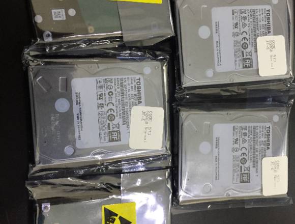 Disco duro SATA 500GB NUEVOS PARA LAPTOPS 2.5"