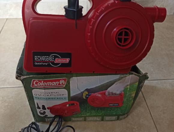 INFLADOR  Marca Coleman con sus accesorios 