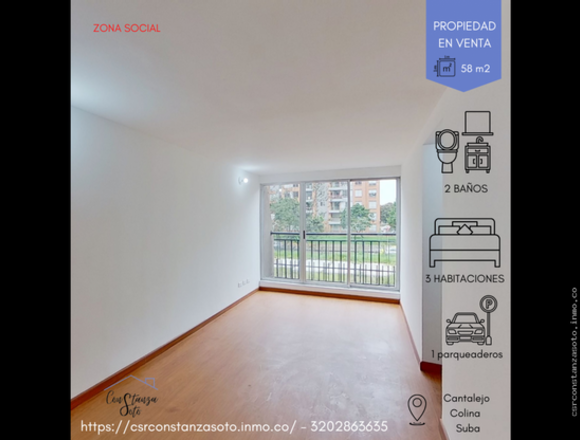 VENTA APARTAMENTO - BARRIO CANTALEJO EN SUBA