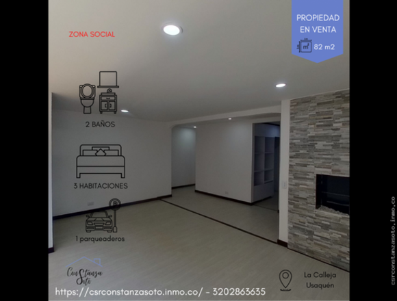 APARTAMENTO EN VENTA BARRIO LA CALLEJA EN USAQUÉN