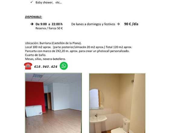 Local para celebrar eventos!!!!