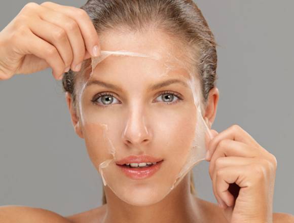 Peeling facial para renovacion