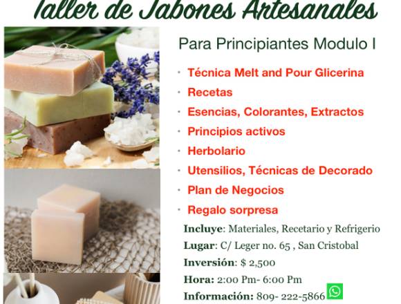 Curso de Elaboración de Jabones Artesanales