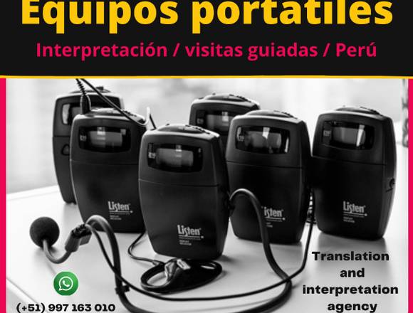 Equipos para visitas GUIADAS LIMA Piura Trujillo