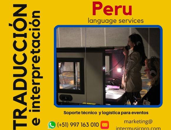 Traductor  idiomas Interpretación LIMA  997163010 