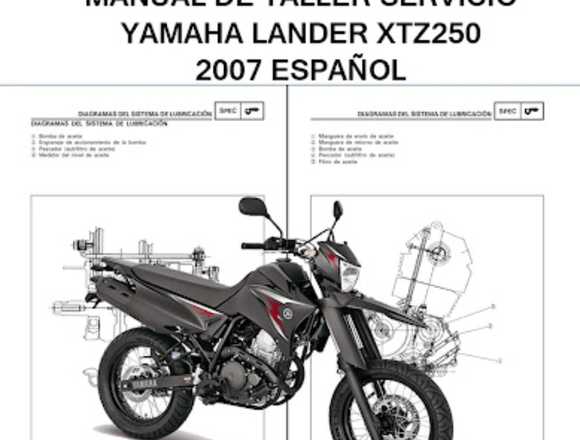 Manual Taller Yamaha XTZ 250 2007 Español