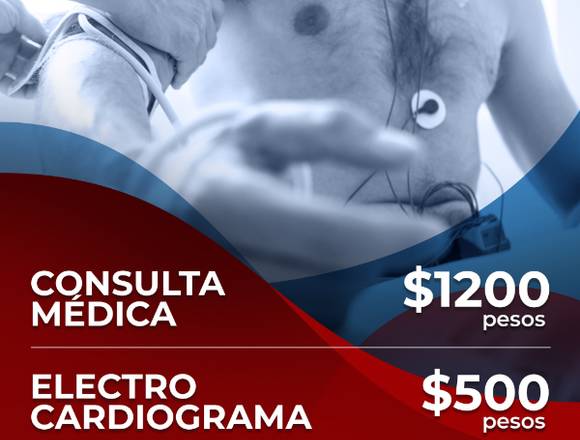 Consluta médica o electrocardiograma